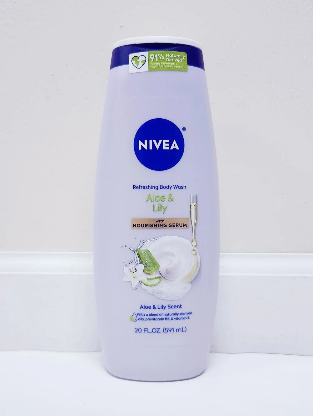 🔮3/$15 Nivea Refreshing Body Wash with Nourishing Serum Aloe & Lily